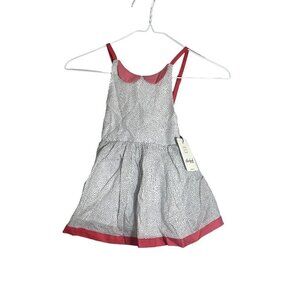 Pleiades Girls Dress Size 2T Pink Tank Shortie Black Polka Dot Fit Flare Summer